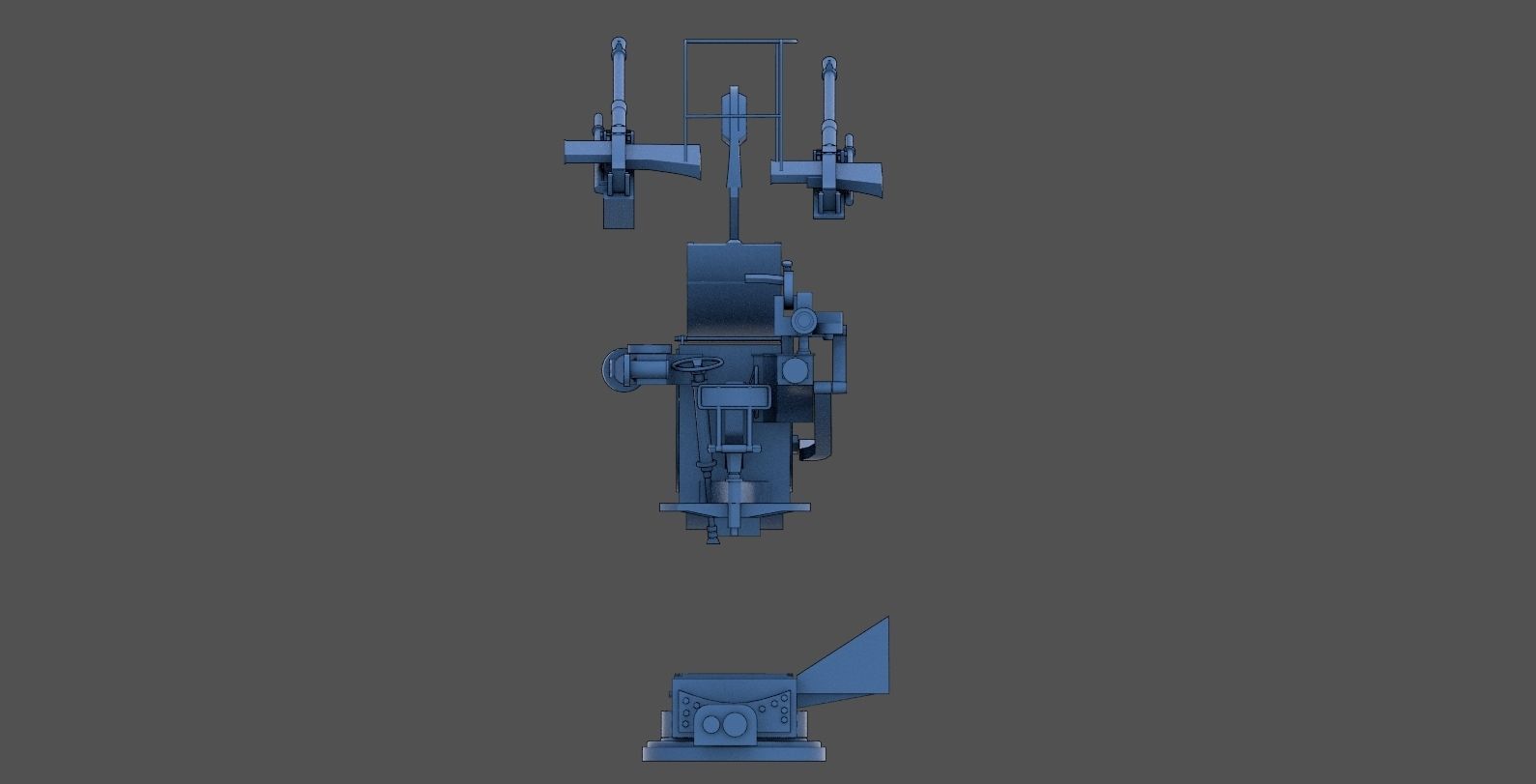 Breda 20-65 twin - Personal license - 1-72 scale 3D print model_8