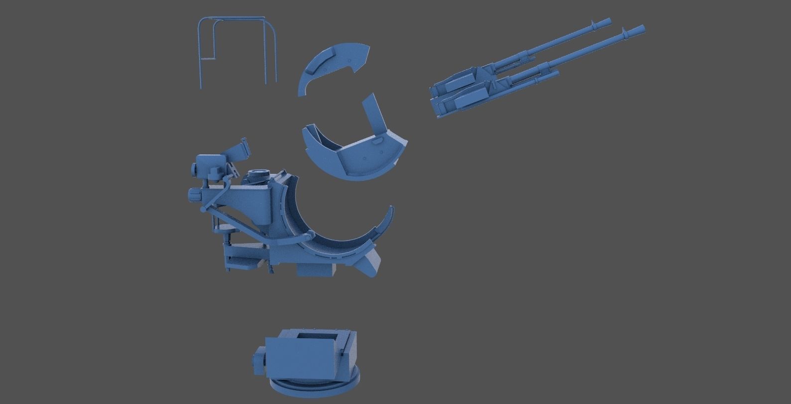 Breda 20-65 twin - Personal license - 1-72 scale 3D print model_6