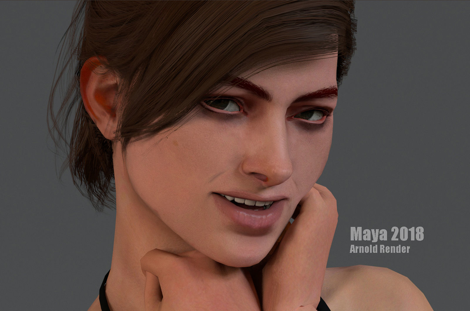 Male Female Base Rig  Low-poly 3D model_11