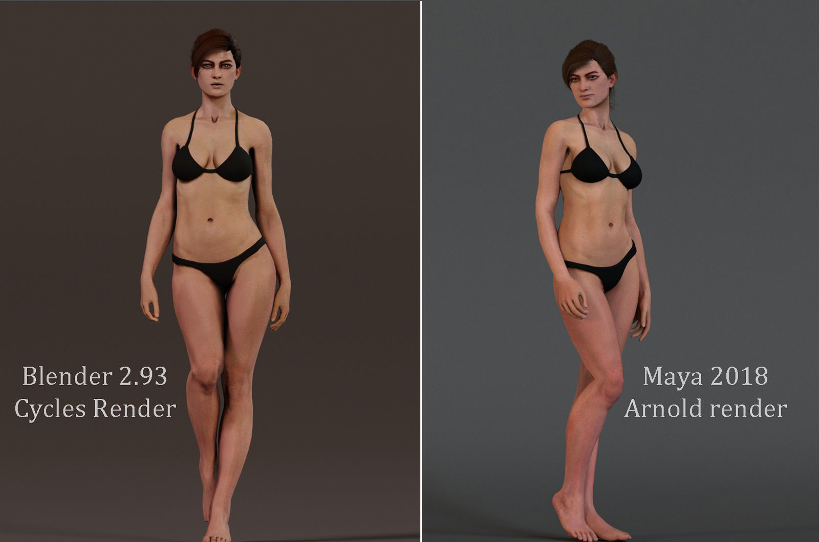 Male Female Base Rig  Low-poly 3D model_16