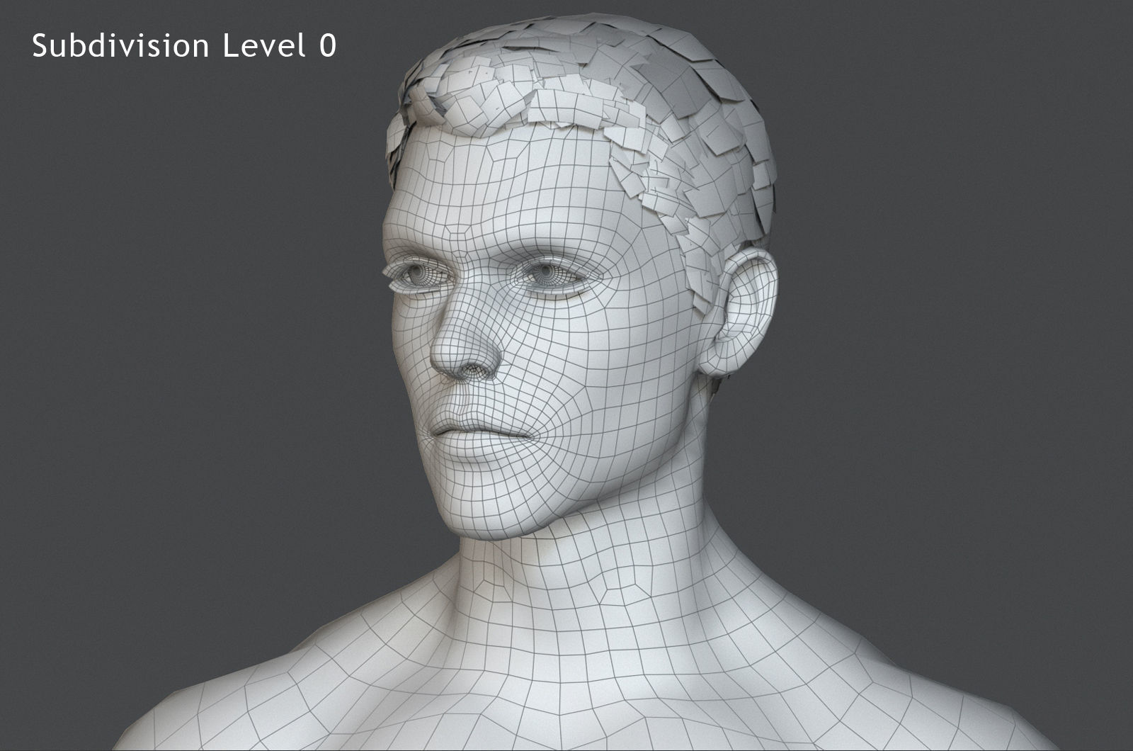Male Female Base Rig  Low-poly 3D model_28