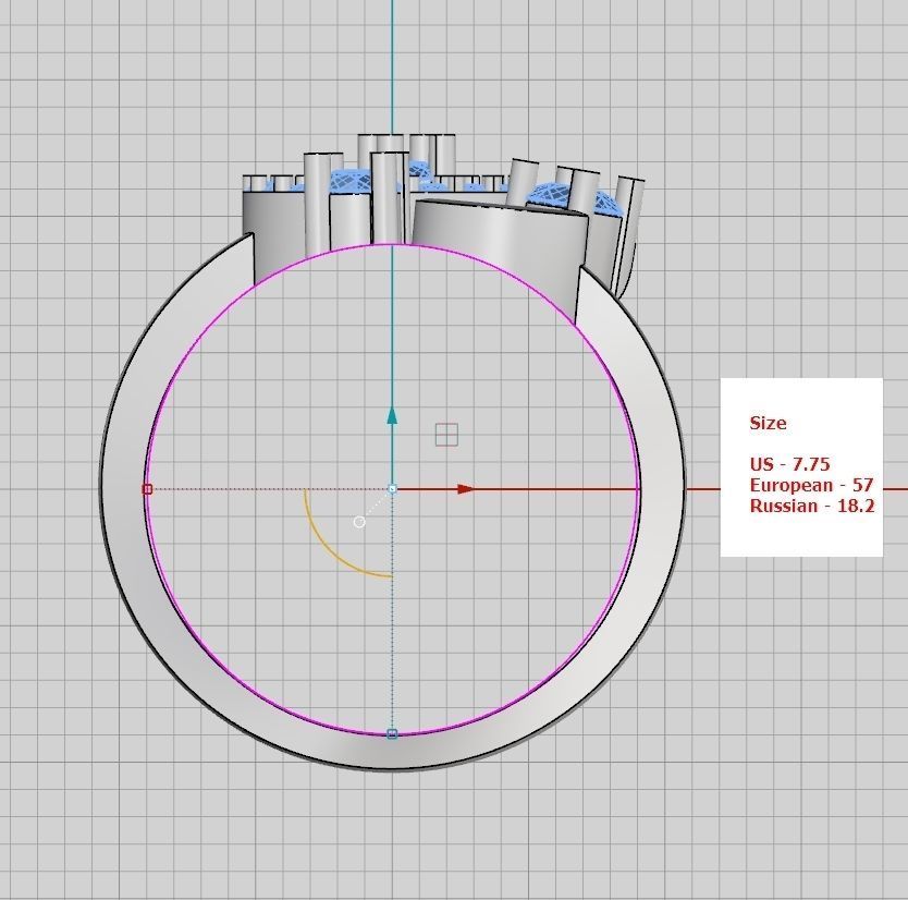 A set of 24 designed rings ready for manufacturing 3D print model_103
