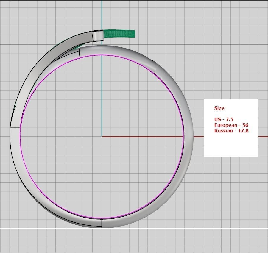 A set of 24 designed rings ready for manufacturing 3D print model_85