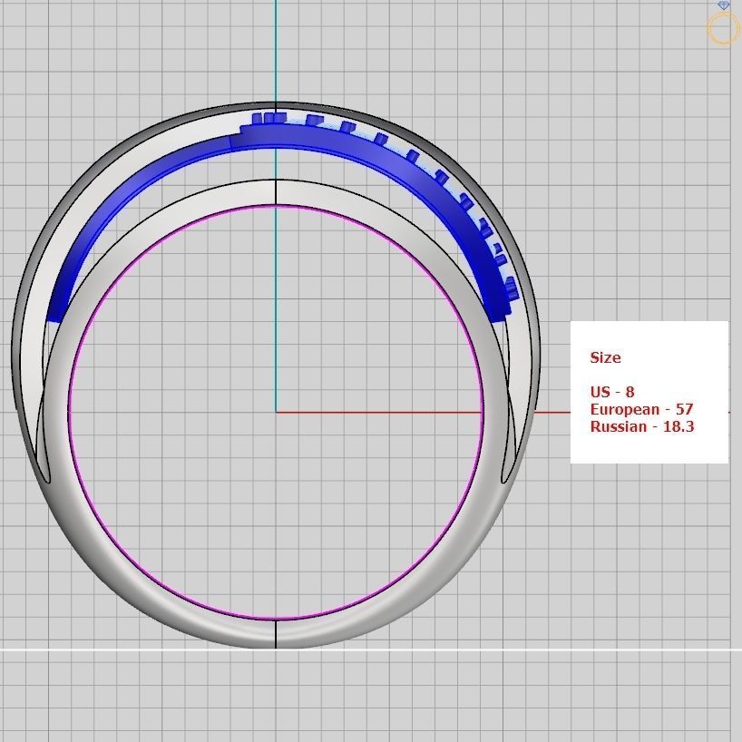 A set of 24 designed rings ready for manufacturing 3D print model_15