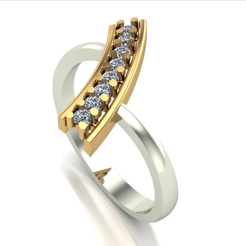 A set of 24 designed rings ready for manufacturing 3D print model_117