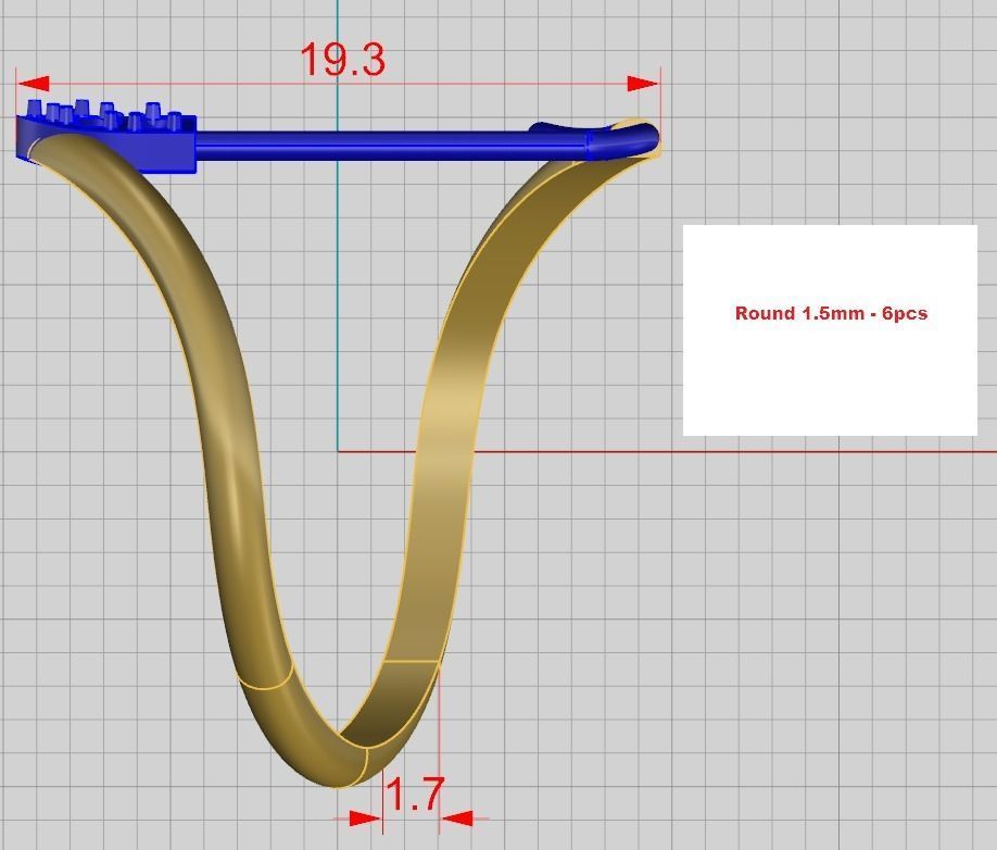 A set of 24 designed rings ready for manufacturing 3D print model_69