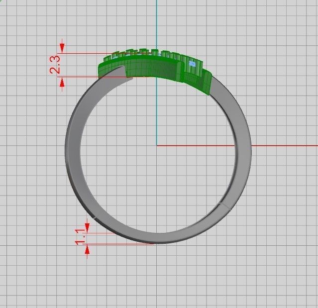 A set of 24 designed rings ready for manufacturing 3D print model_119