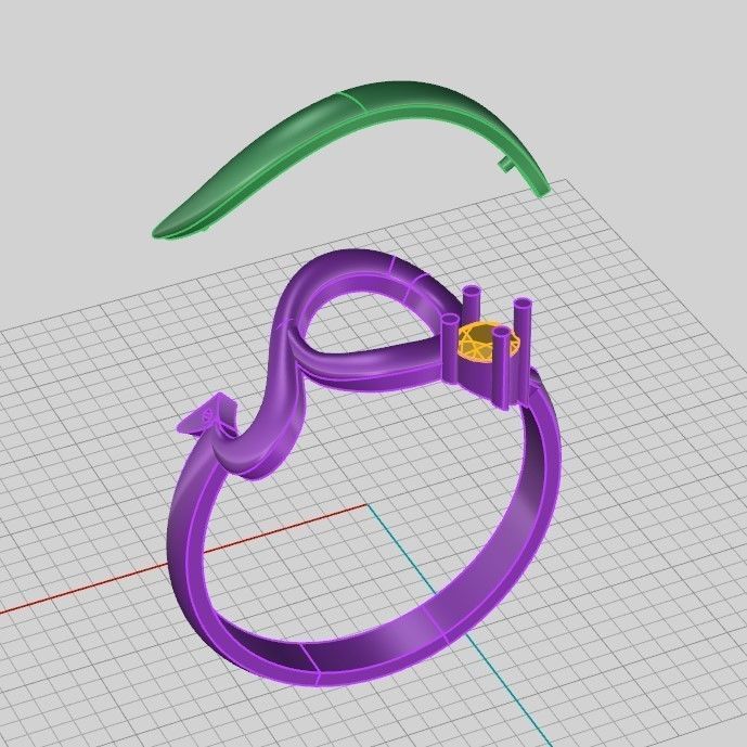 A set of 24 designed rings ready for manufacturing 3D print model_33