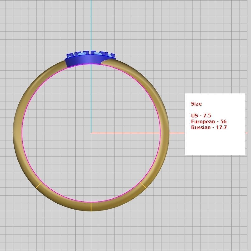 A set of 24 designed rings ready for manufacturing 3D print model_67