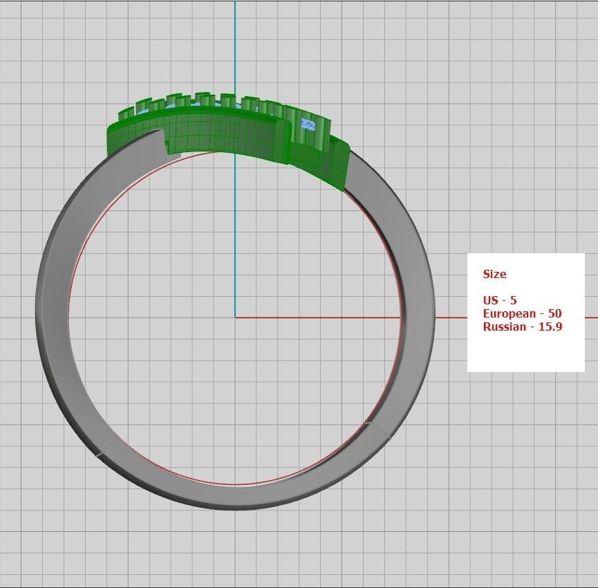 A set of 24 designed rings ready for manufacturing 3D print model_118
