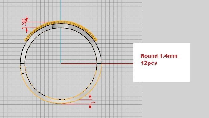 A set of 24 designed rings ready for manufacturing 3D print model_46
