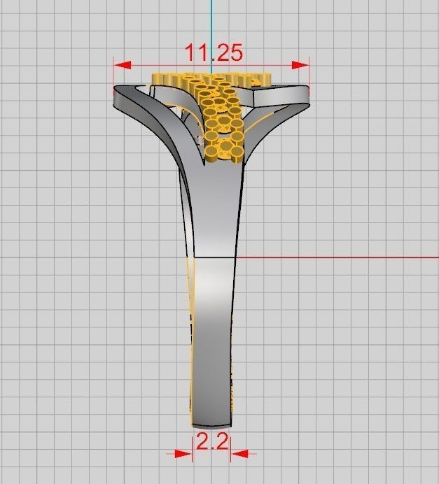A set of 24 designed rings ready for manufacturing 3D print model_48