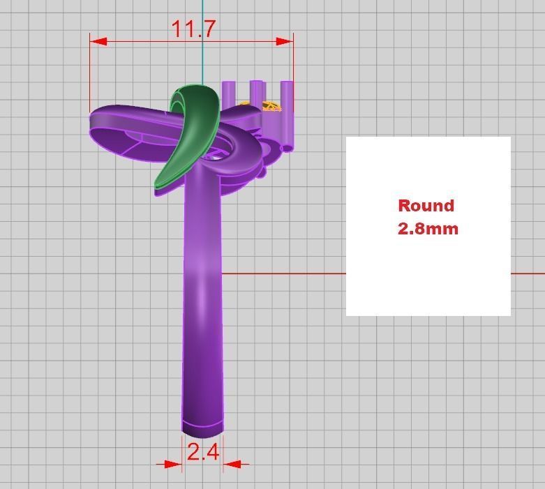 A set of 24 designed rings ready for manufacturing 3D print model_31
