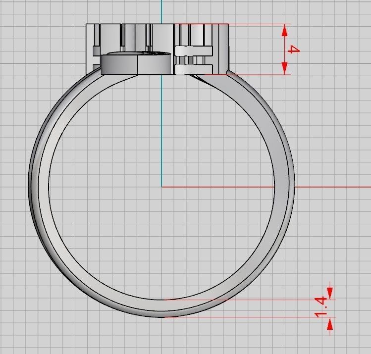 A set of 24 designed rings ready for manufacturing 3D print model_2