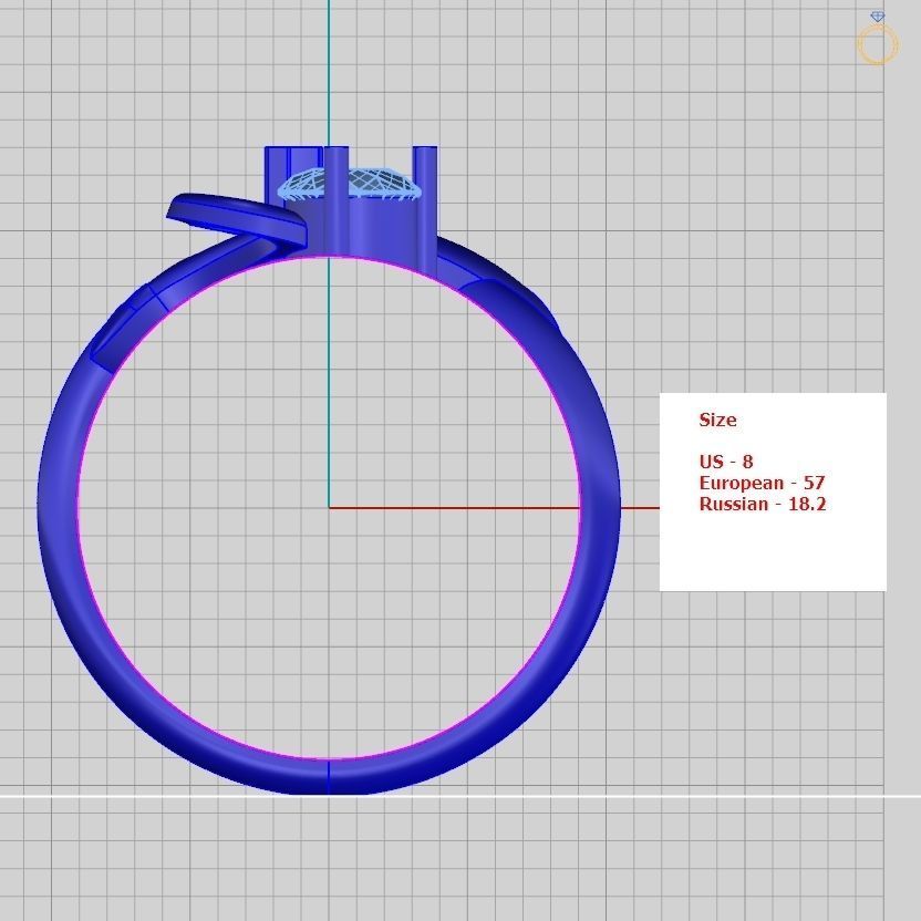 A set of 24 designed rings ready for manufacturing 3D print model_19
