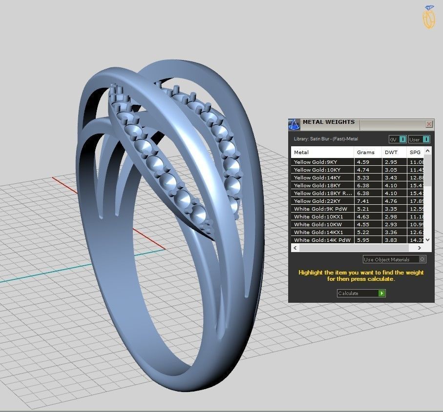 A set of 24 designed rings ready for manufacturing 3D print model_10