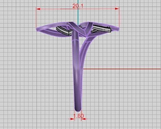 A set of 24 designed rings ready for manufacturing 3D print model_53