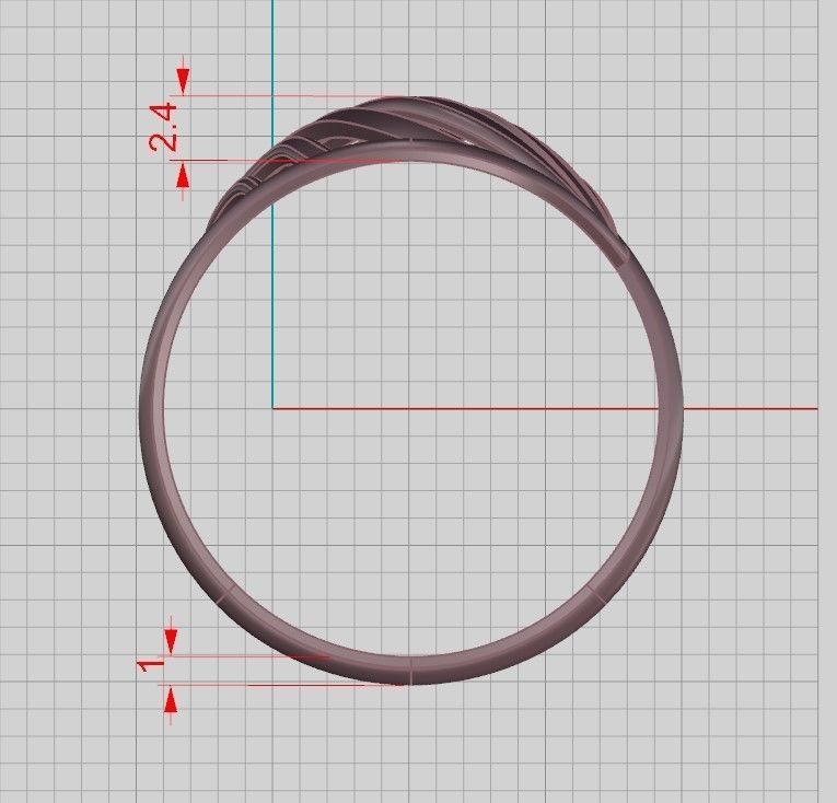 A set of 24 designed rings ready for manufacturing 3D print model_99
