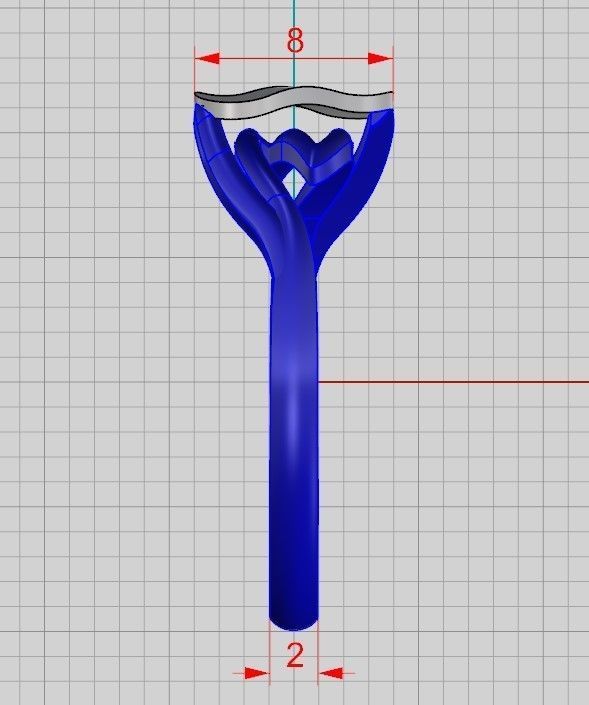 A set of 24 designed rings ready for manufacturing 3D print model_58