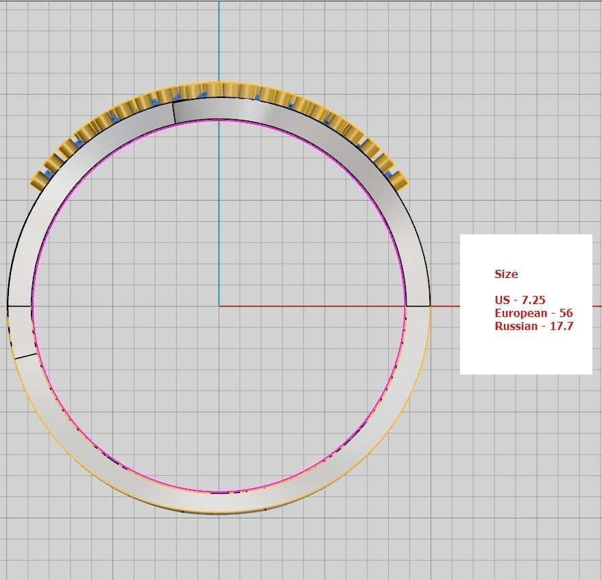 A set of 24 designed rings ready for manufacturing 3D print model_47