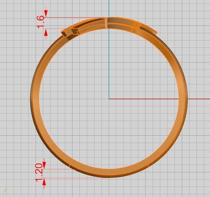 A set of 24 designed rings ready for manufacturing 3D print model_26