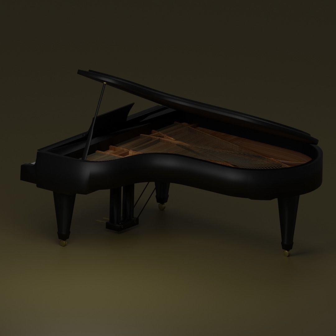 Piano grand 3D model_1
