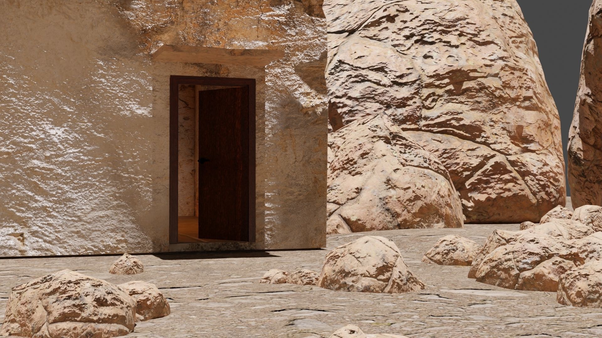 Military house  3D model_1