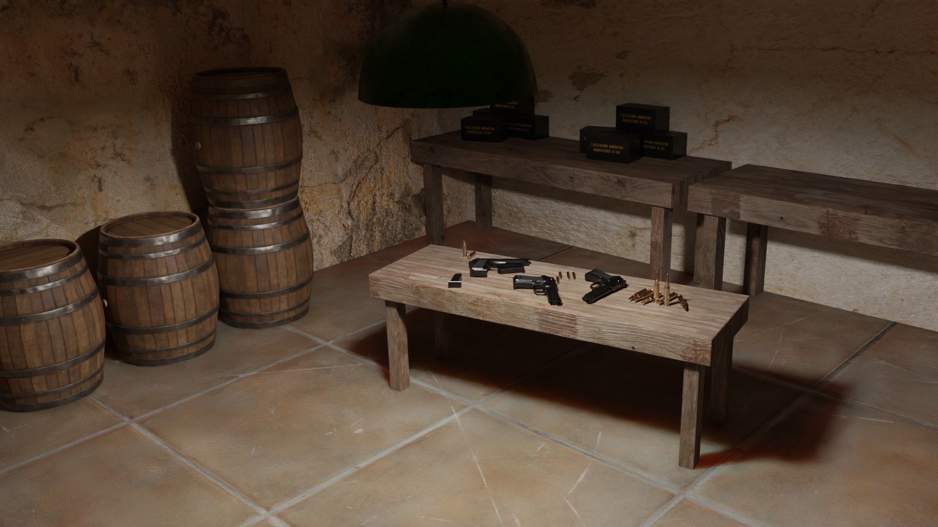 Military house  3D model_2