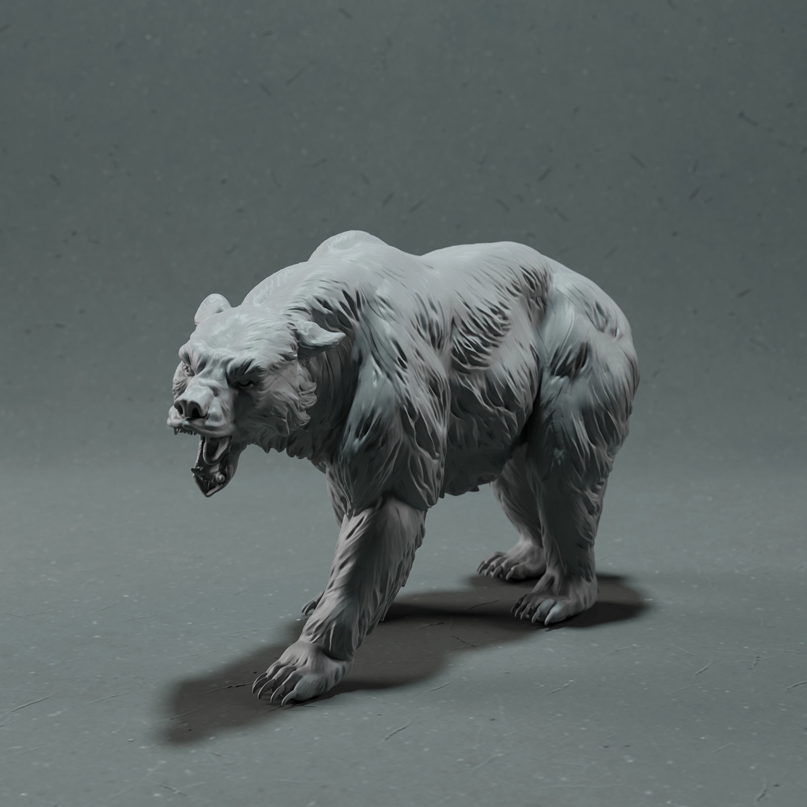Grizzly Bear 3D print model_1