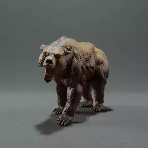 Grizzly Bear 3D print model