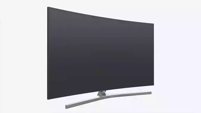 Curved Smart TV 48-inch 3D model