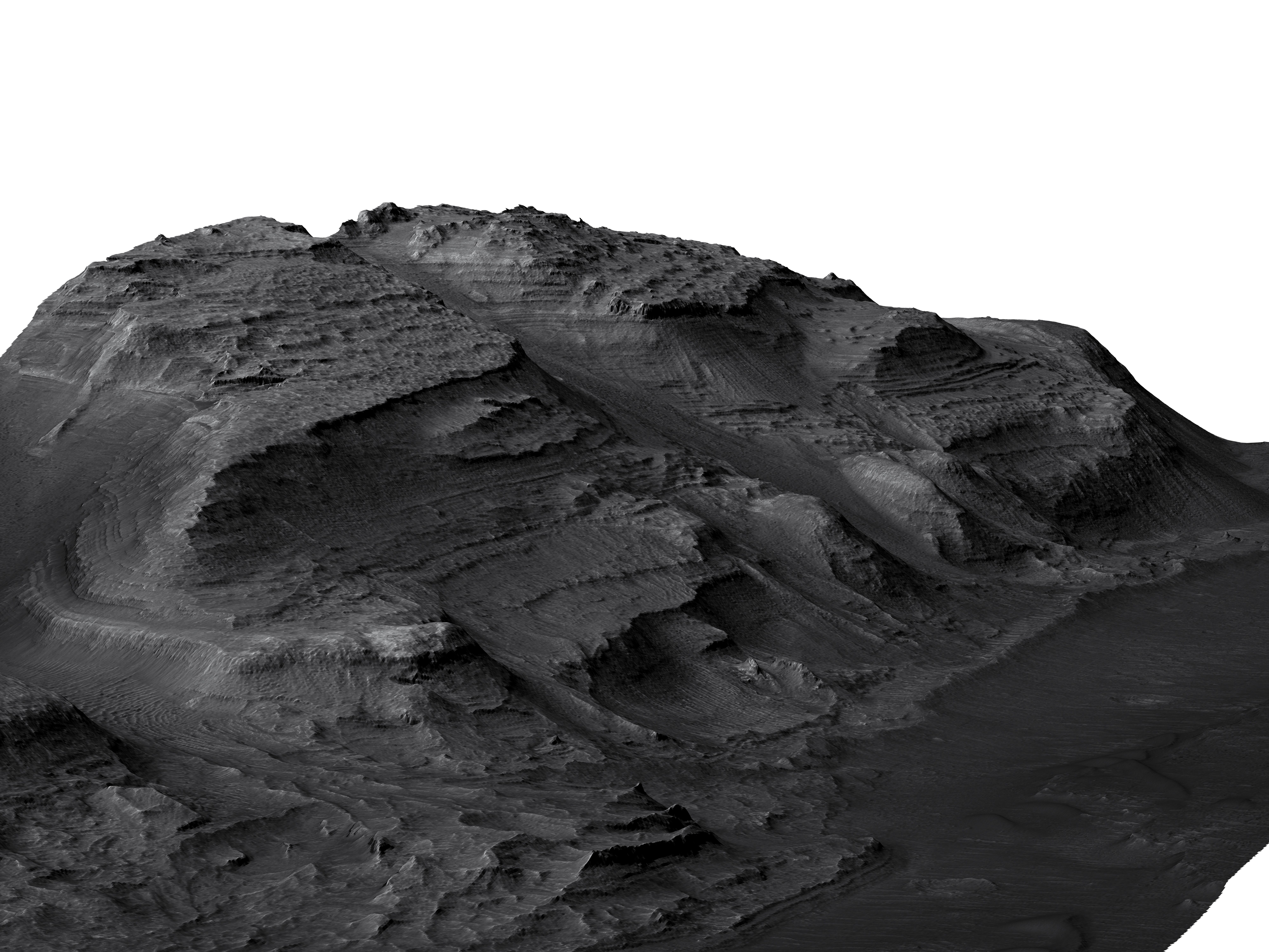 MARS VR - Clay Beds in West Gale Crater 3D model_3