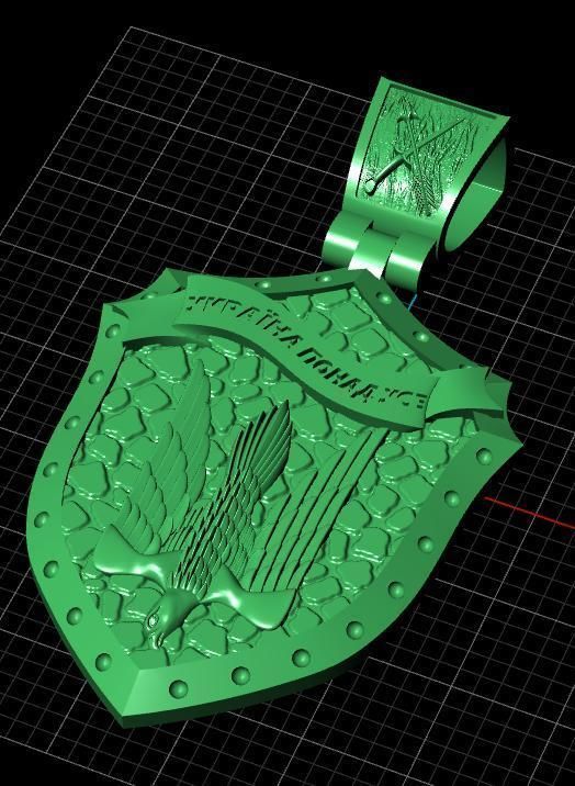 Ukrainian Shield Trident 3D print model_11