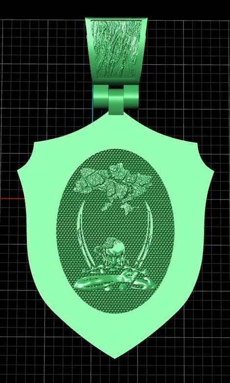 Ukrainian Shield Trident 3D print model_14