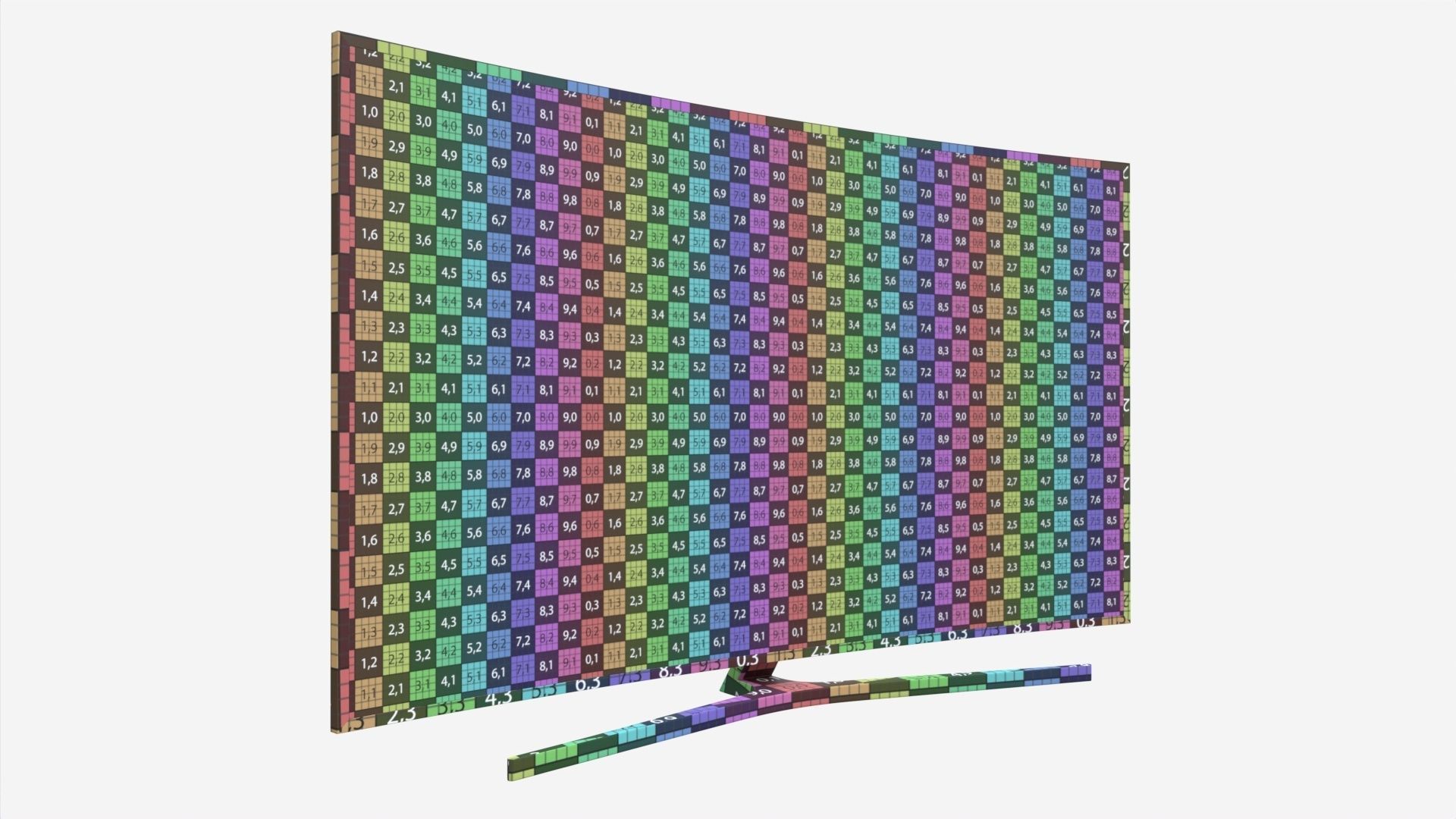 Curved Smart TV 65-inch 3D model_6