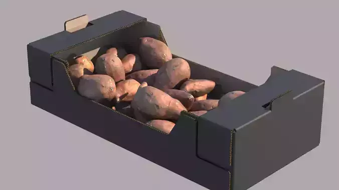 Sweet Potato Box 3D model