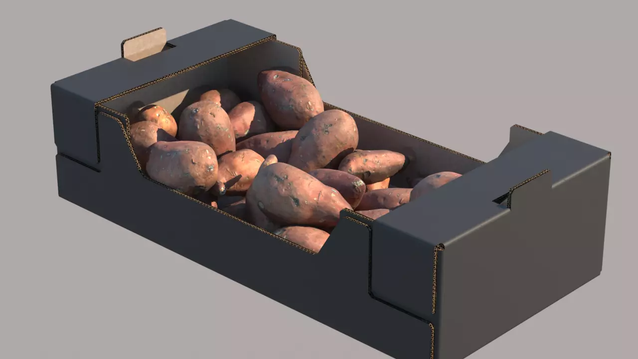 Sweet Potato Box 3D model