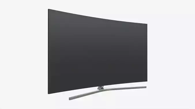 Curved Smart TV 78-inch 3D model