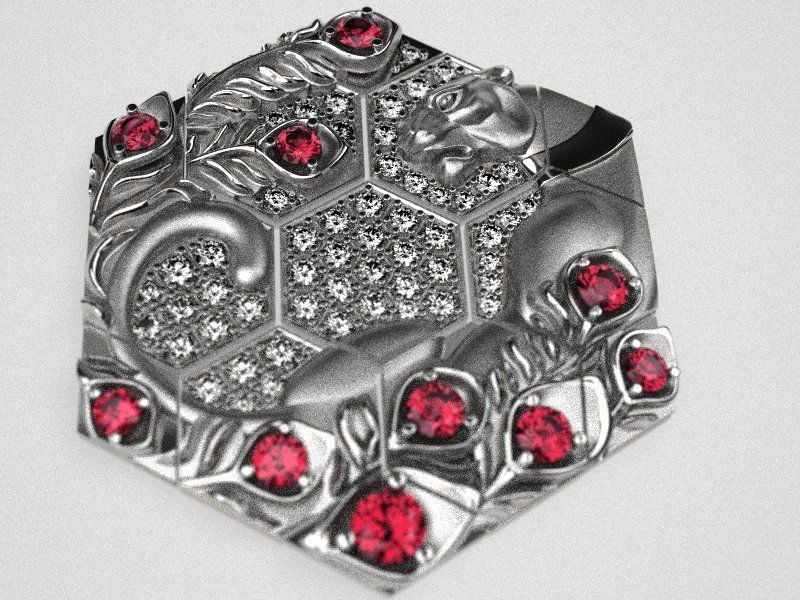 Kitty in a collar ring 3D print model_1