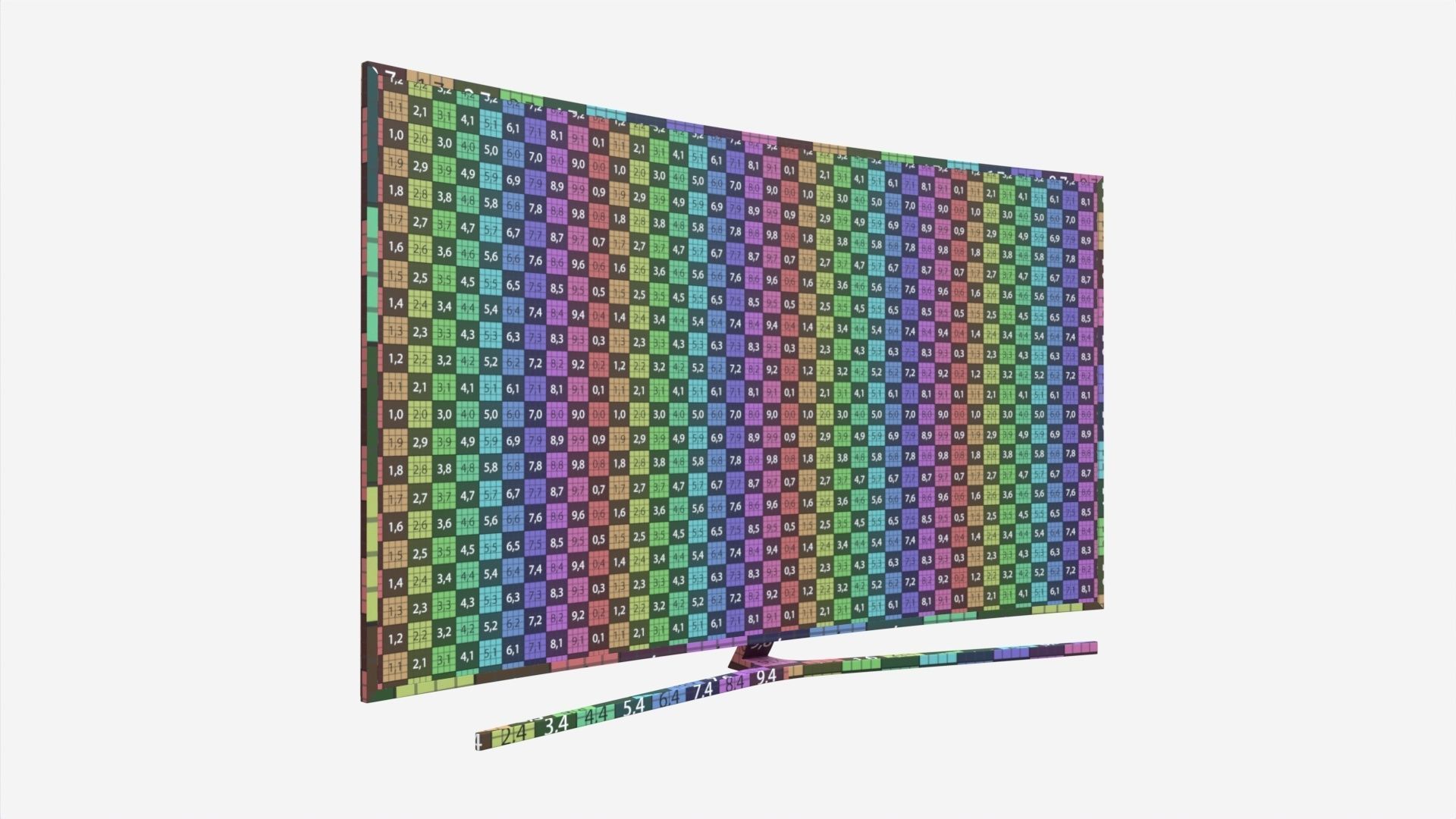 Curved Smart TV 88-inch 3D model_6