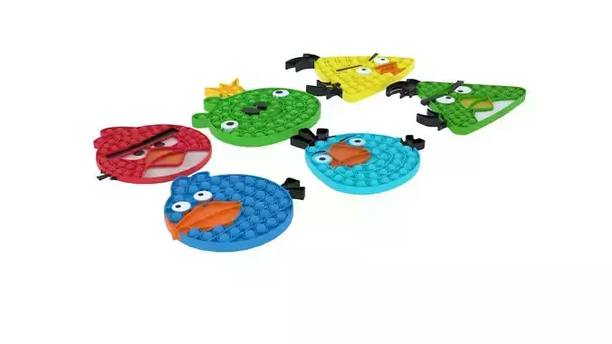 Angry Birds Pop It Fidget Toys Set