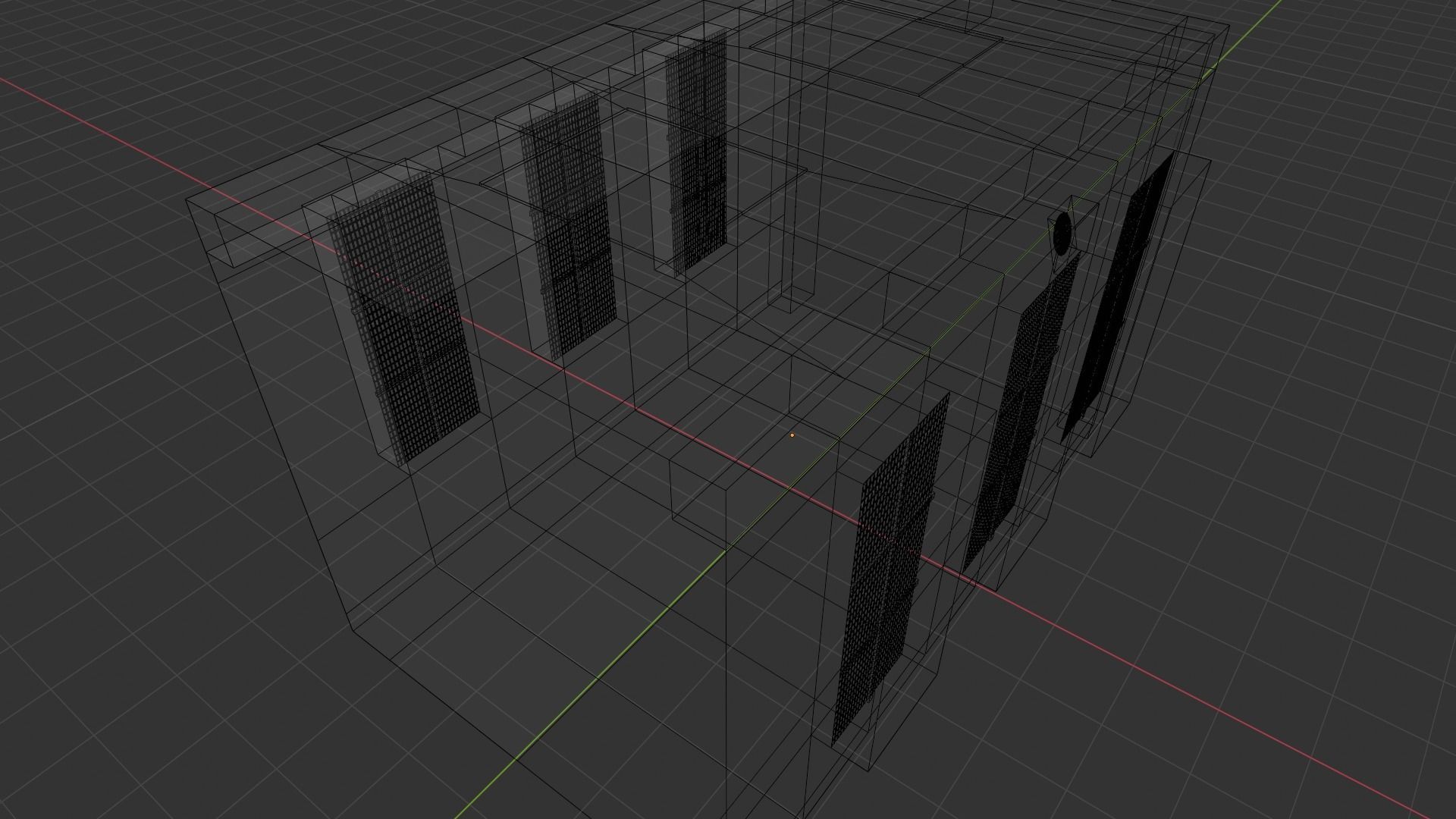 Hospital  Hall Way- corridor - Empty Hall way Low-poly 3D model_15