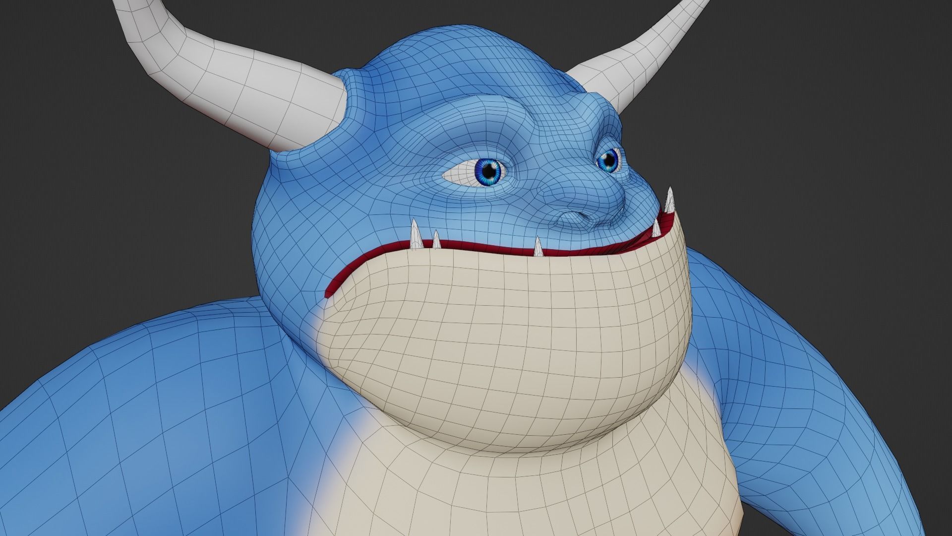 Character cartoon Low-poly 3D model_18