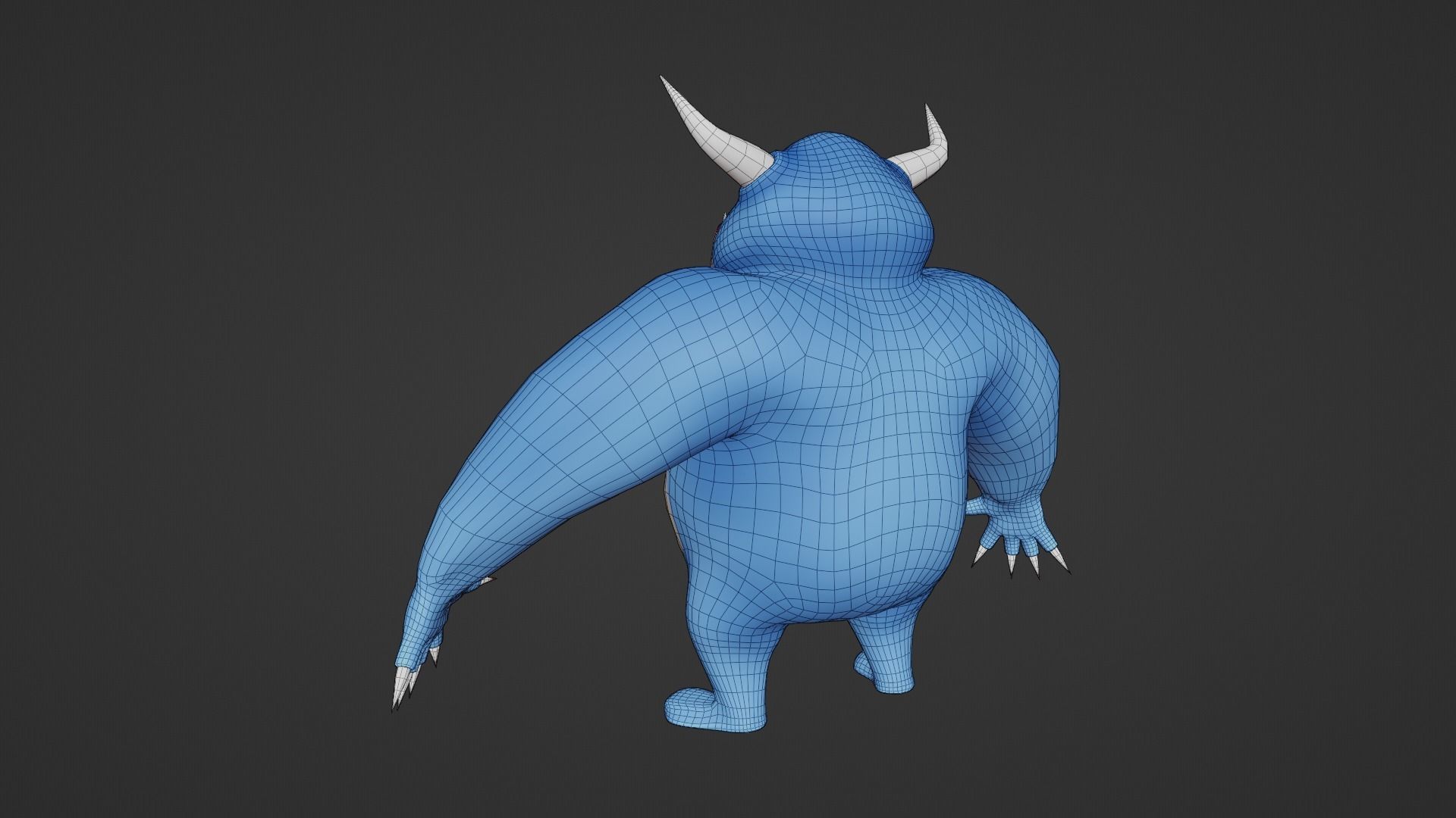 Character cartoon Low-poly 3D model_11