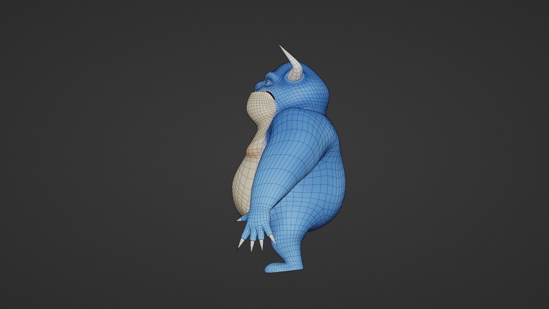 Character cartoon Low-poly 3D model_15