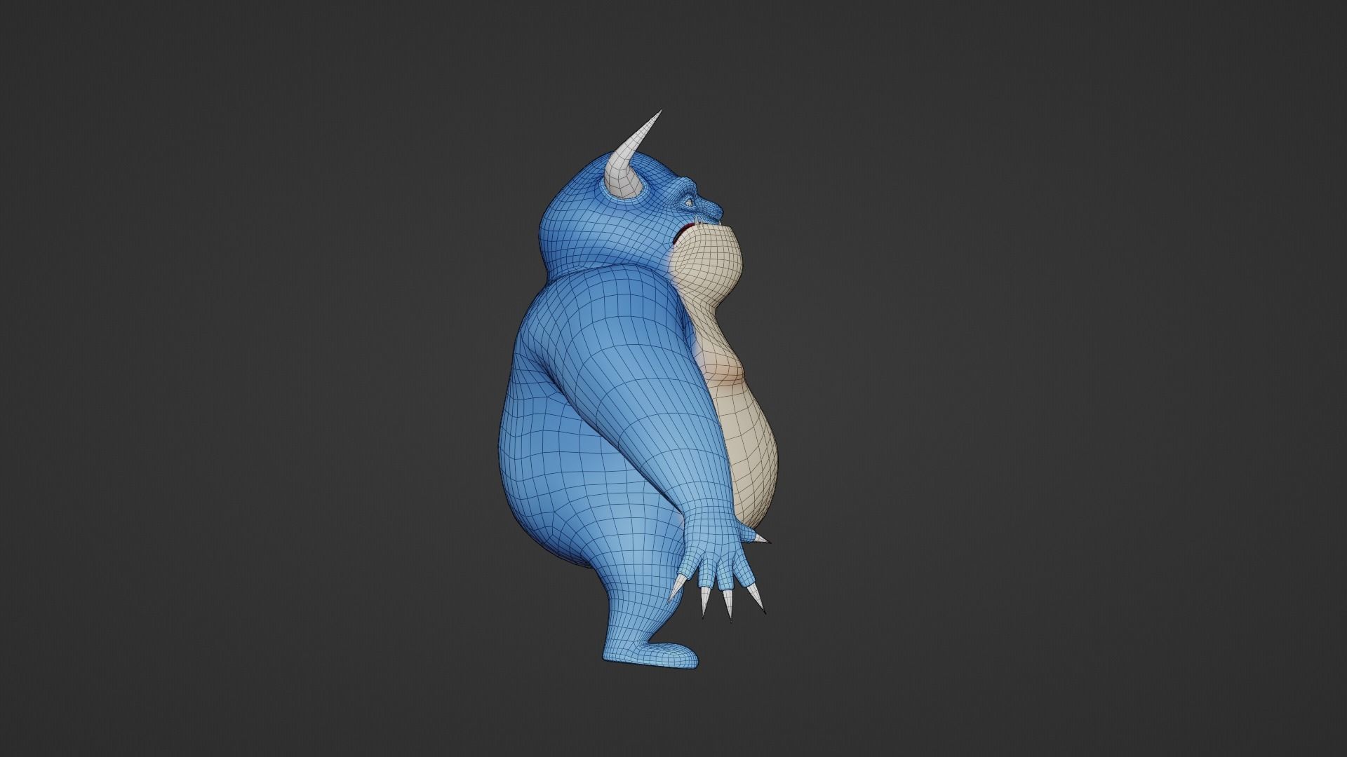 Character cartoon Low-poly 3D model_17