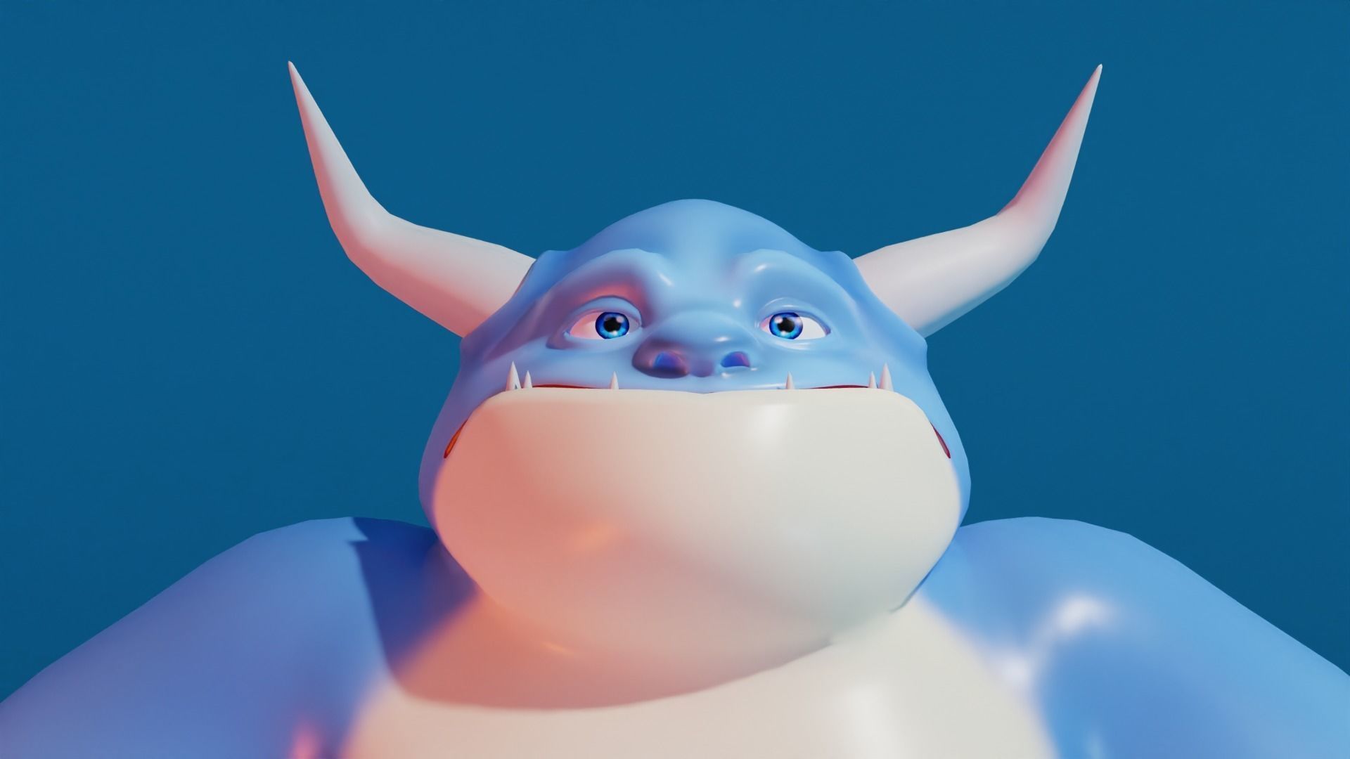 Character cartoon Low-poly 3D model_8