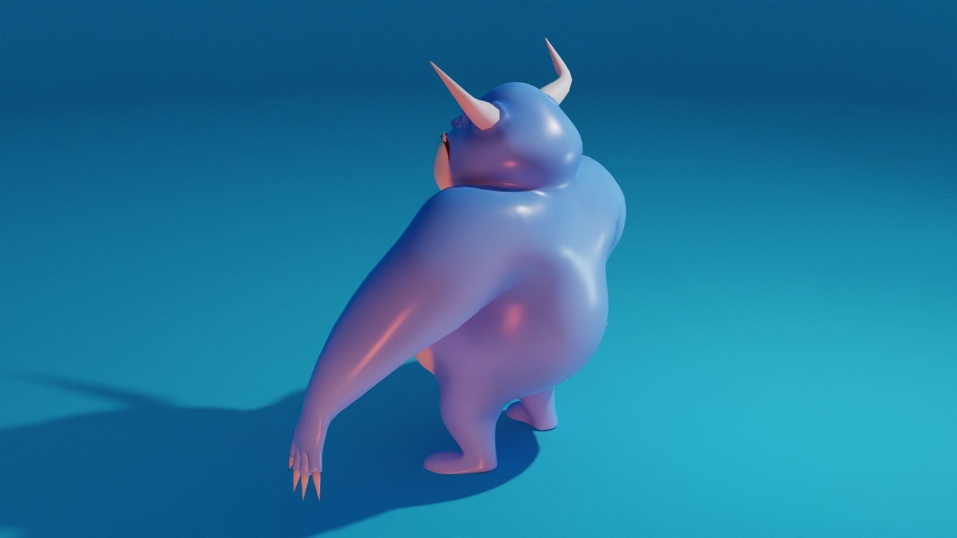 Character cartoon Low-poly 3D model_5