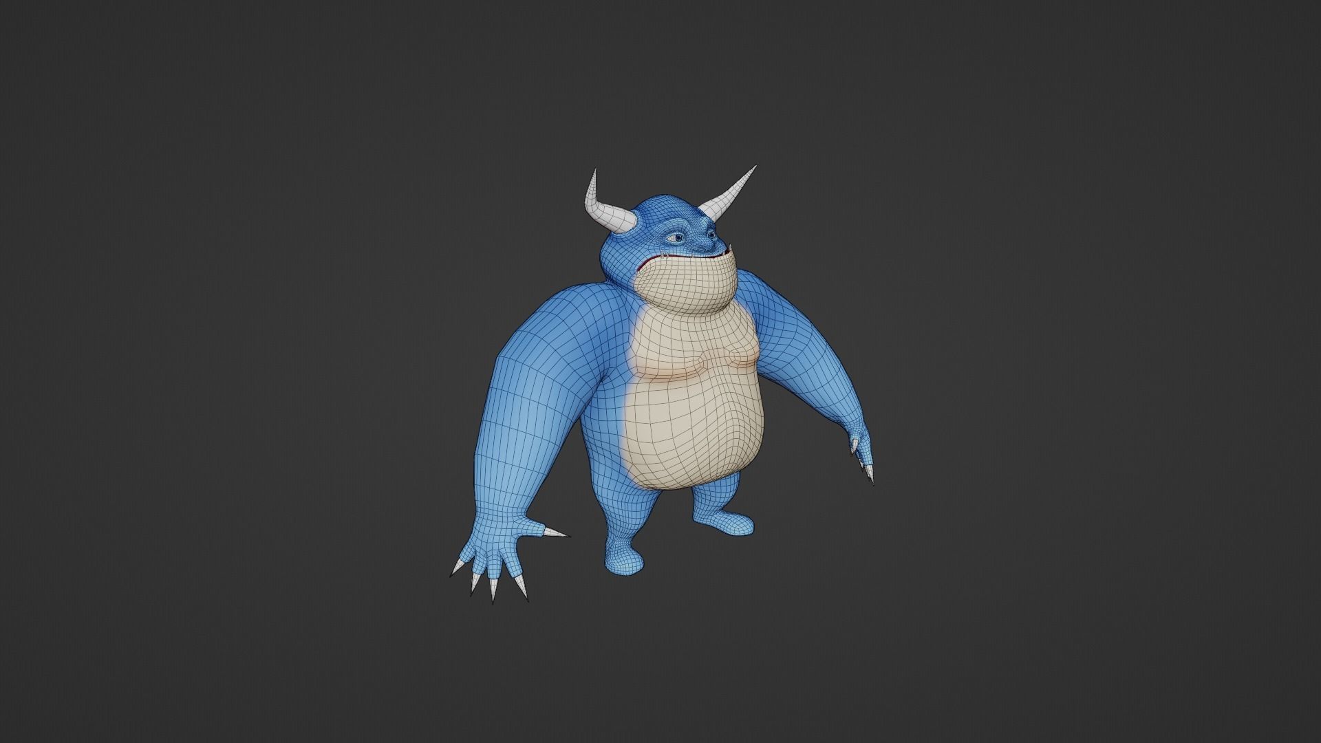 Character cartoon Low-poly 3D model_13