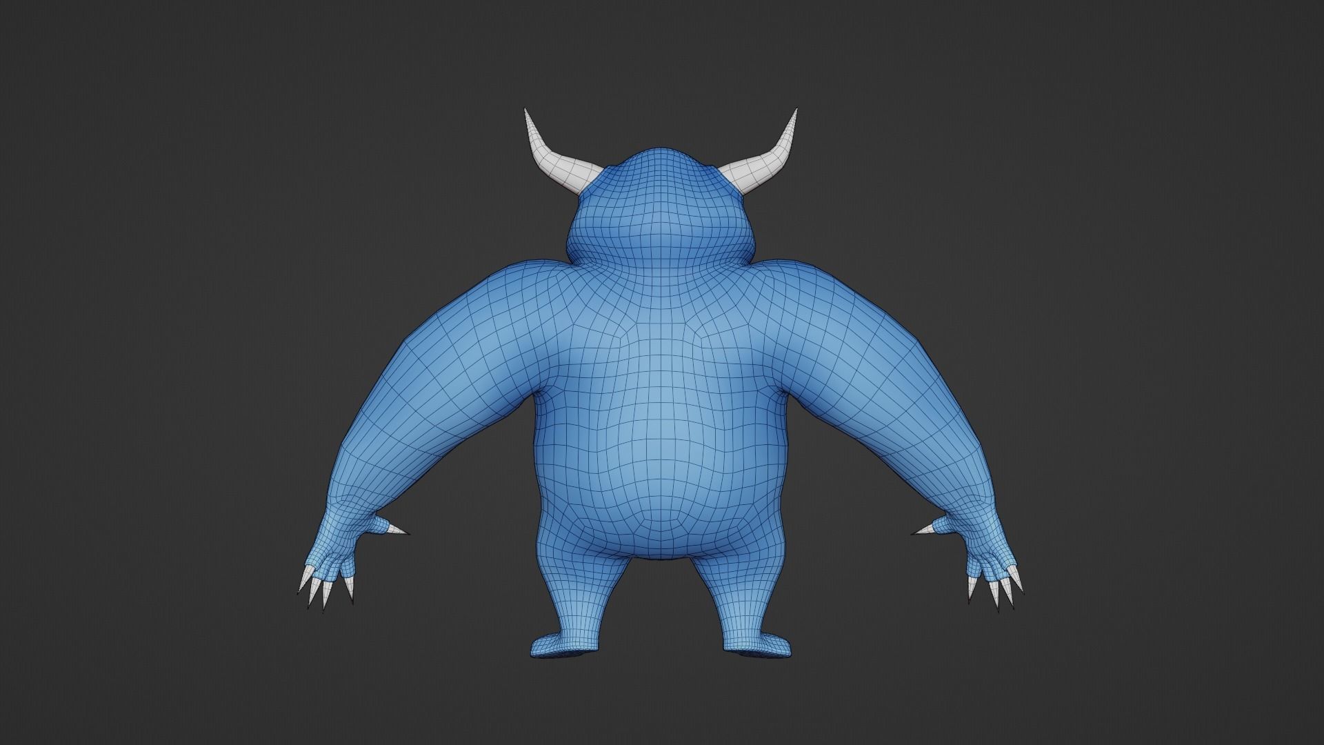 Character cartoon Low-poly 3D model_16